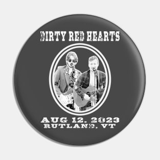 Outlaw Country - Dirty Red Hearts Pin