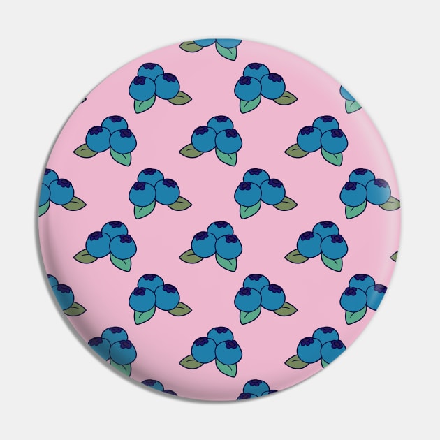 Simple Blueberry Pattern Pin by saradaboru