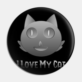 I Love My Cat Pin