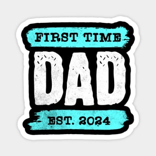 New Dad Est. 2024: Perfect Parenthood Outfit! Magnet