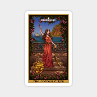 The Goddess Circe The Magician Tarot Card Magnet