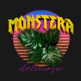 Metal Monstera Plant T-Shirt