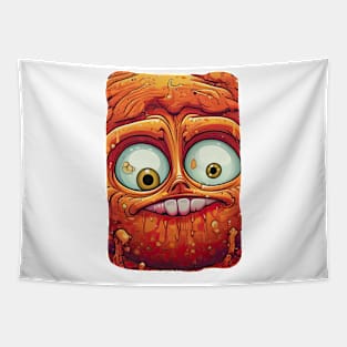 Funny Monster Face Tapestry