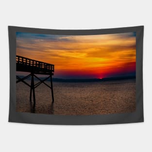 Beach Sunset Tapestry