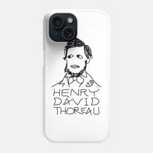 Henry David Thoreau by 9JD Phone Case
