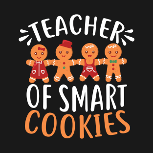 Teacher of Smart Cookies, Christmas Teacher Gift T-Shirt