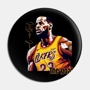 Lebron James goat Victor illustration artwork Pin