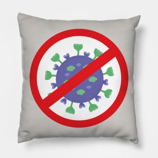 Say no to covid, get vaccinated now Pillow