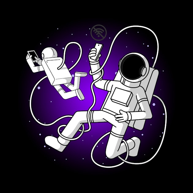 Astronaut and the Internet Space by CANVAZSHOP