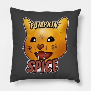 Pumpkin Spice - Spicy Orange Cat Pillow