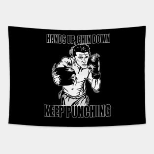 Keep Punching (Boxing) Tapestry