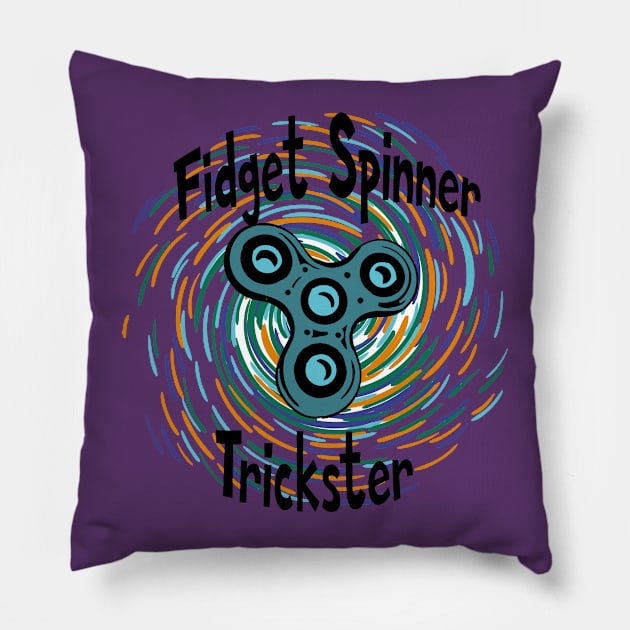 Fidget Spinner Trickster Pillow by 4Craig