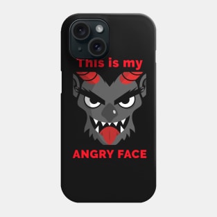 Angry face demon Phone Case