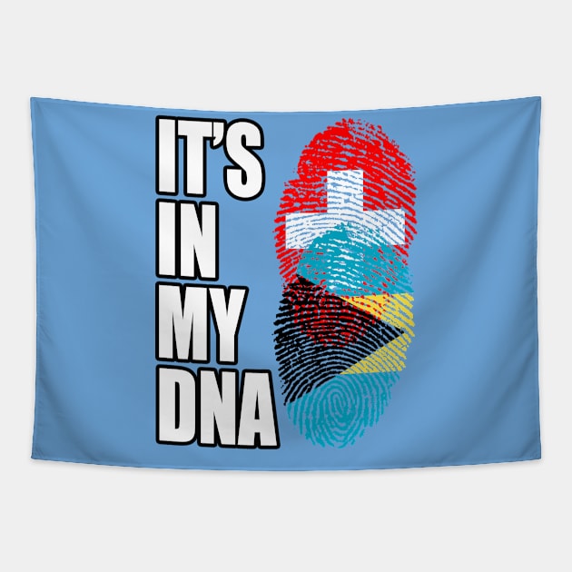 Switzerland And Bahamian Mix DNA Heritage Tapestry by Just Rep It!!