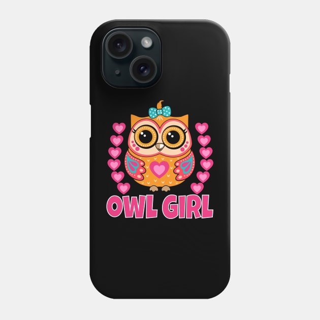 Cute Owl Girl Phone Case by Work Memes