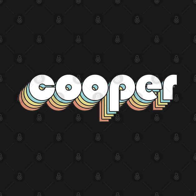 Cooper - Retro Rainbow Typography Faded Style by Paxnotods