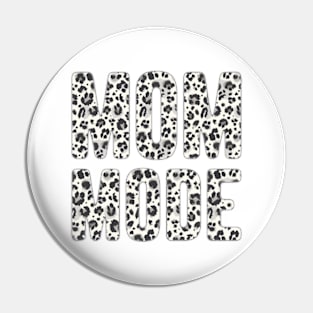 Mom Mode, White Leopard Print © GraphicLoveShop Pin