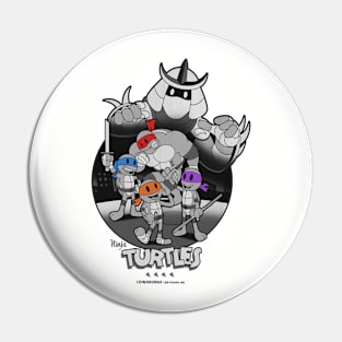 Old School Turtles Pin