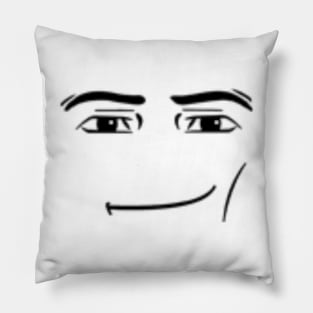 Roblox Man Face Meme Pillow