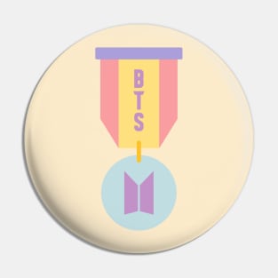 BTS pastel medal Pin