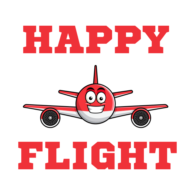 Happy Flight by Arch City Tees