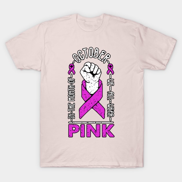 Breast Cancer Awareness Wear Pink Shirt Graphic by Musbila