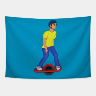 Onewheeling Dude Tapestry