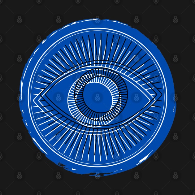 Evil Eye Symbol – Blue by KoreDemeter14