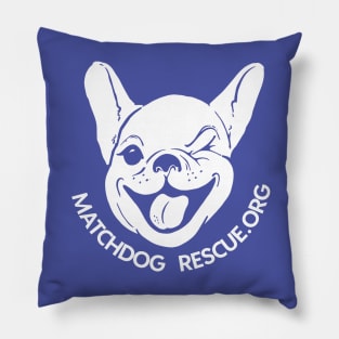 Matchdog Rescue logo purple Pillow