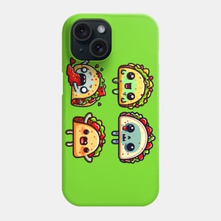 Funny Cute Kawaii Zombie Taco Phone Case