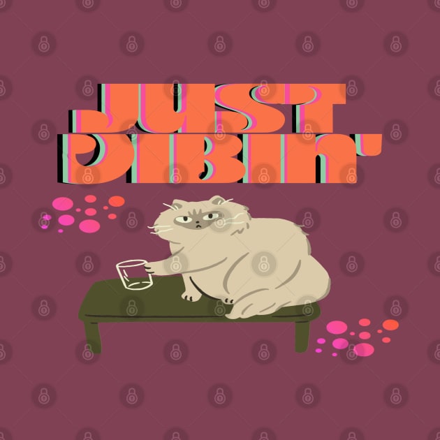 Just Vibin' (Cat) by Cheri Carlisa Designs