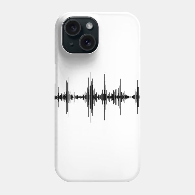 sound wave graphic audiology ear doctor Phone Case by Collagedream