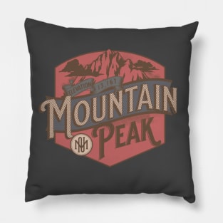 Mountain peak adventure vintage Pillow