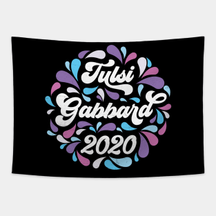 Tulsi Gabbard 2020 Multicolor Retro Paisley Tapestry