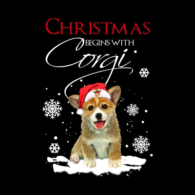 Christmas begins with Corgi by TeeAbe