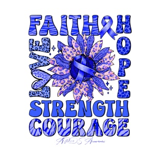 ARDS Awareness - Sunflower strong faith love T-Shirt