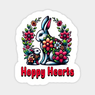 Hoppy Easter Mom Floral Magnet