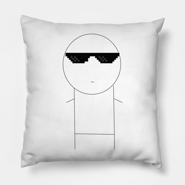 Norman is Cool Pillow by JuliesDesigns