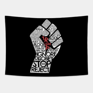 '4th of July Resist Fist' Awesome Anti-Trump Protest Gift Tapestry