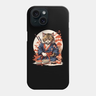 Cool Cat Sushi Art Phone Case