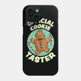 Official Cookie Taster Gingerbread Christmas Santa Phone Case