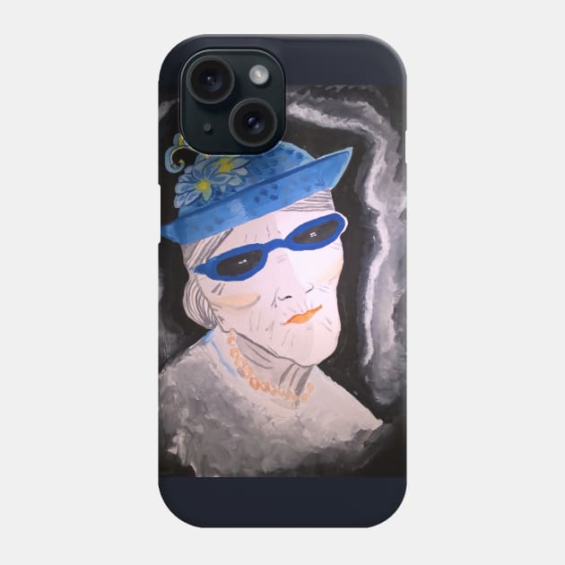 Old Lady with Hat Phone Case by Maltez