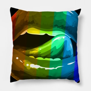 Lgbt Rainbow Lips Pride for Gay Homosexual Lesbian T Shirt Tank Top Pillow