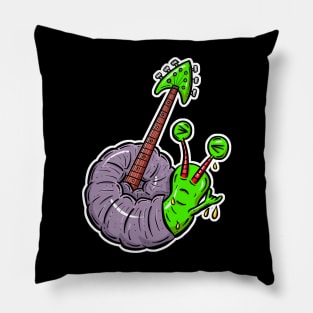 Rock Snail! Guitar Or Mollusc? Pillow