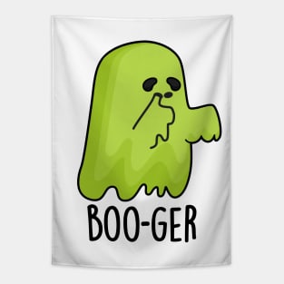 Boo-ger Cute Halloween Booger Ghost Pun Tapestry