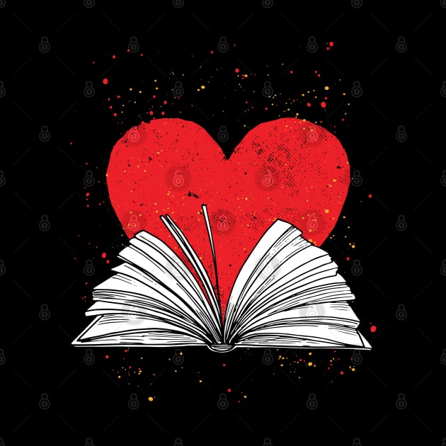 reading love heart books by ShirtsShirtsndmoreShirts