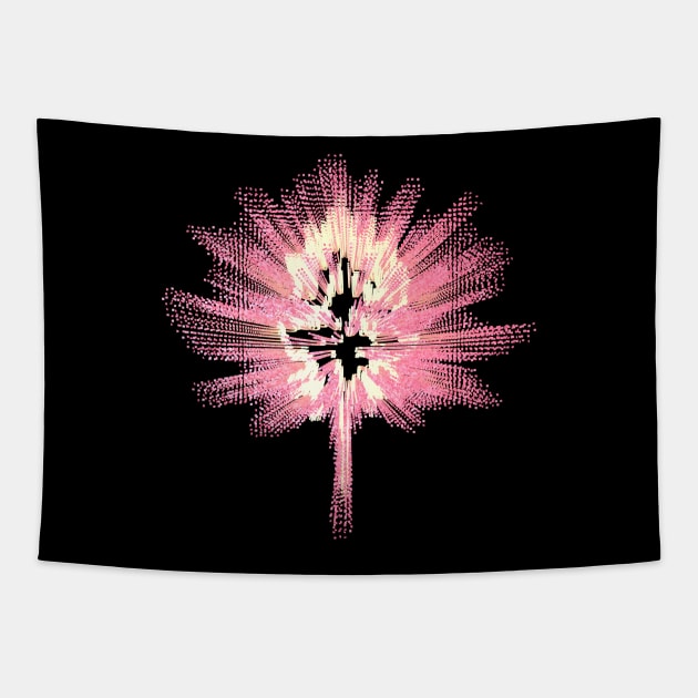 Cherry Blossom Tree Abstract Tapestry by donovanh