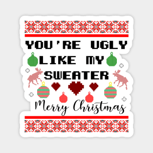 Ugly sweater winner Magnet