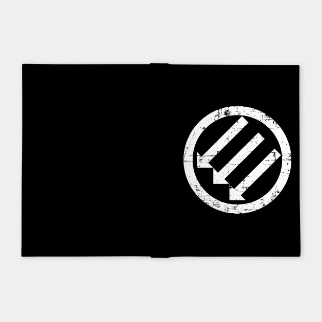 Antifa Post Wwii Anti Fascism Anti Fascist Action Anti Racism Symbol White Distress Antifa Notebook Teepublic