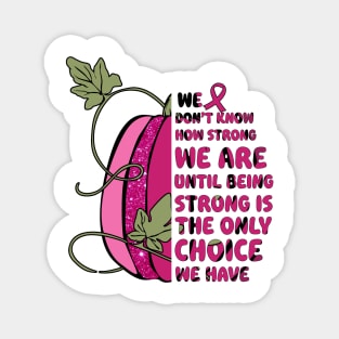 Breast Cancer Awareness pink pumpkin Magnet